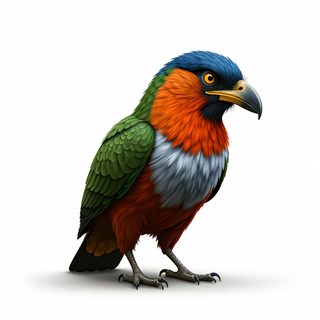 colorful tropical bird