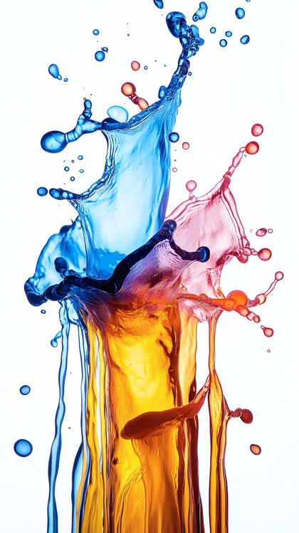 Colorful Water Collision