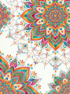 watercolor mandala pattern