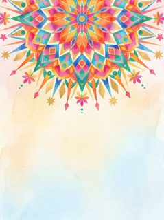 watercolor mandala border