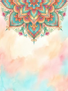 watercolor mandala background