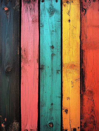 Colorful Wooden Planks