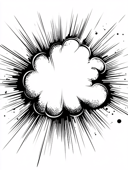 Comic Book Explosion Effect