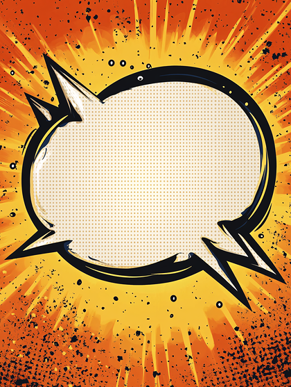 Comic Book Speech Bubble Background