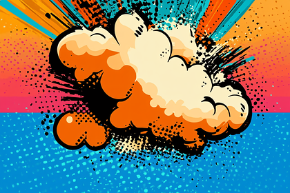 Comic Explosion Cloud