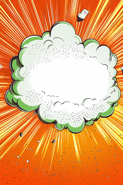 Comic Explosion Cloud