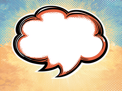 Comic Speech Bubble Background