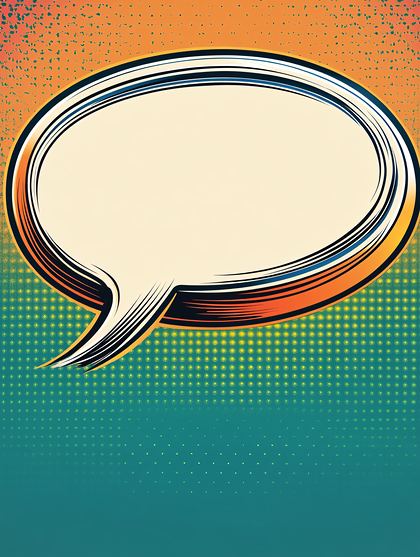 Comic Speech Bubble Background