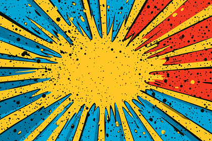 Comic Style Burst Background