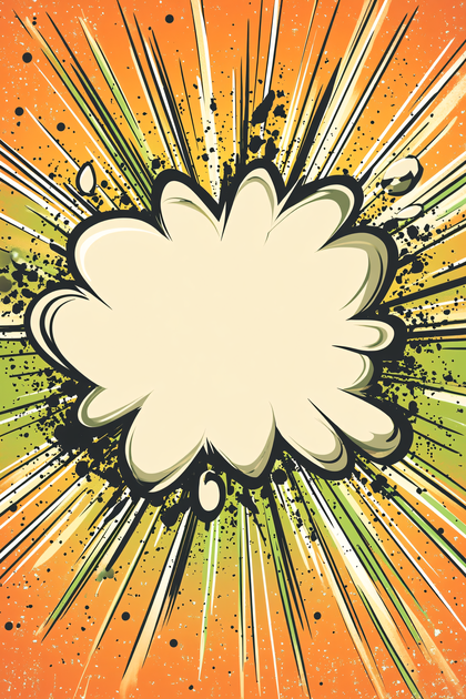 Comic Style Explosion Background