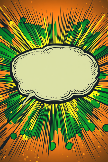 Comic Style Speech Bubble