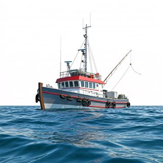 fishing boat at sea