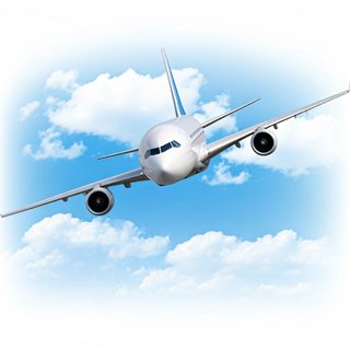airplane in flight
