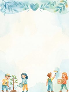 volunteer community illustration