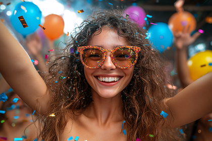 Confetti Celebration Smile