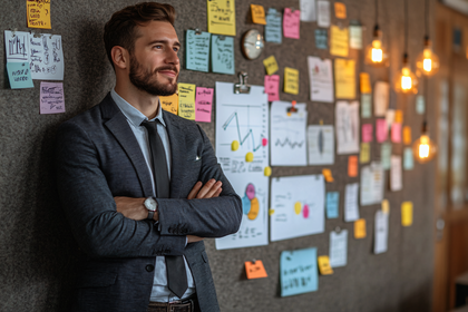 Confident Businessman Planning Strategy
