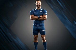 Confident Male Athlete Posing in Sportswear