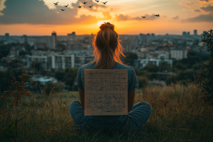 Contemplation at Sunset