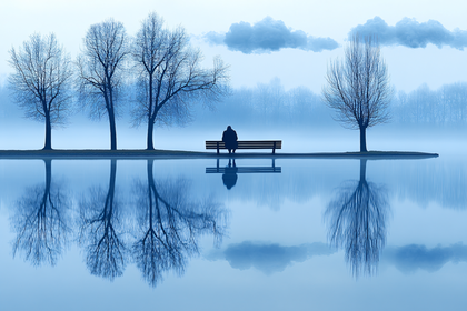 Contemplation by the Lake