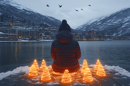 Contemplation by the Lakeside