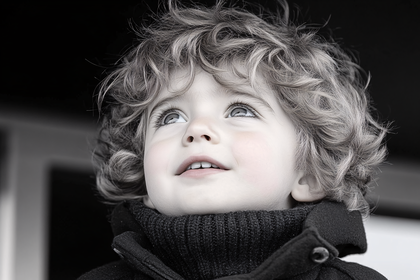 Contemplative Child Portrait