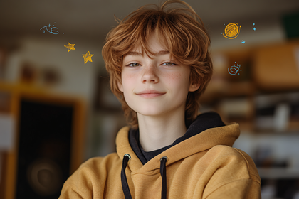 Content Teen Portrait