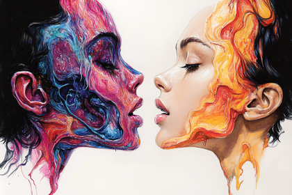 Contrasting Faces In Harmony