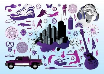 Cool Design Footage Free Vector