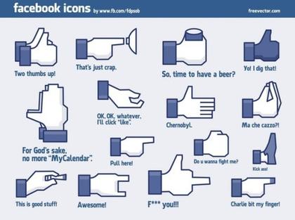 Cool Facebook Icons Free Vector