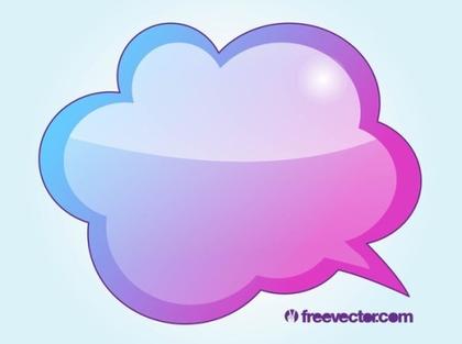 Cool Speech Balloon Free Vector