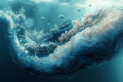 Coral Reef Shipwreck