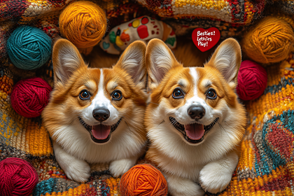 Corgi Best Friends