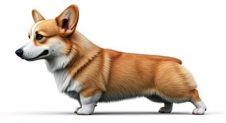 corgi dog side