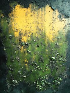 Corroded Gold and Green Surface