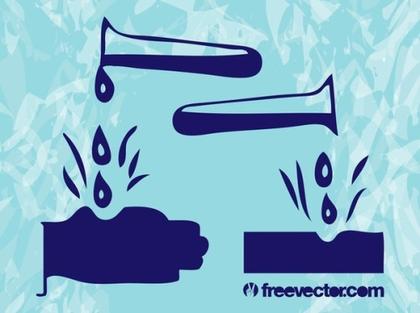 Corrosive Icons Free Vector