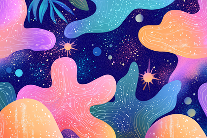 Cosmic Abstract Shapes