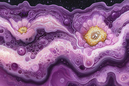 Cosmic Amethyst Bloom