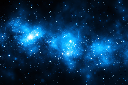 Cosmic Blue Nebula