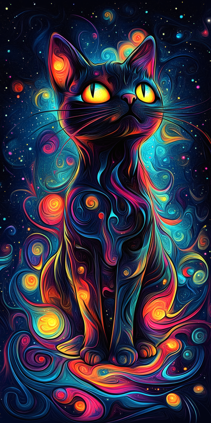 Cosmic Cat Portrait