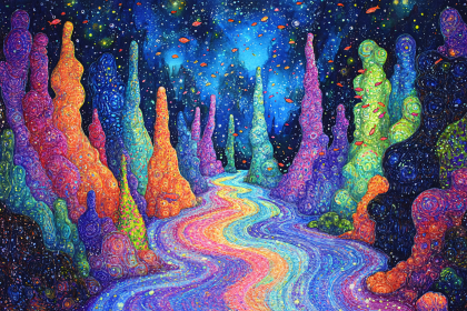 Cosmic Coral Reef River