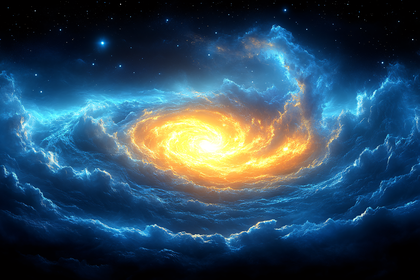Cosmic Galaxy Swirl