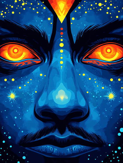 Cosmic Gaze Portrait