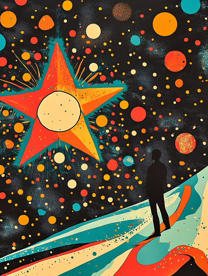 Cosmic Journey Star Gazer