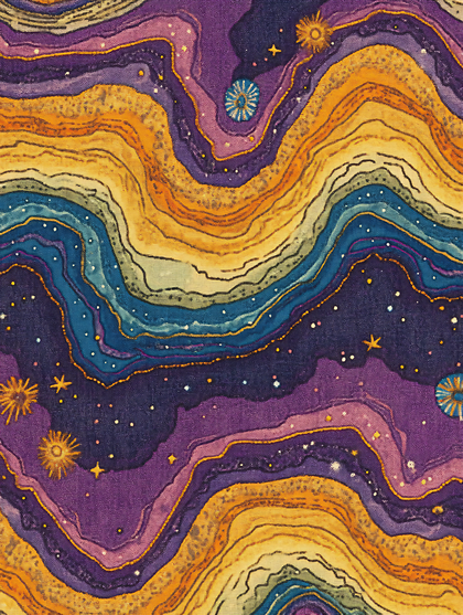 Cosmic Landscape Illustration