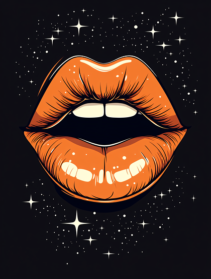 Cosmic Lips Illustration