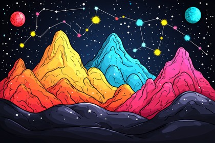 Cosmic Mountainscape