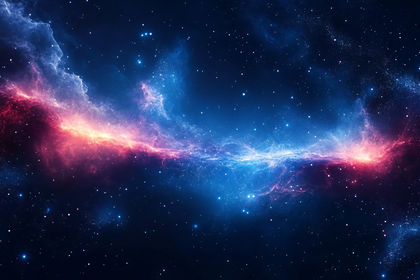 Cosmic Nebula And Stars