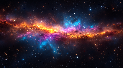 Cosmic Nebula Starfield