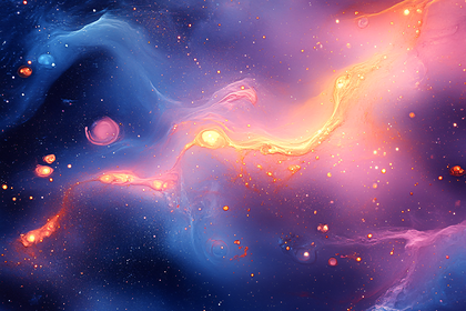 Cosmic Nebula Swirl
