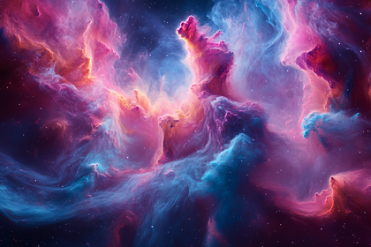 Cosmic Nebula Swirl